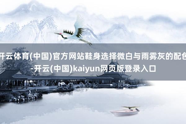 开云体育(中国)官方网站鞋身选择微白与雨雾灰的配色-开云(中国)kaiyun网页版登录入口