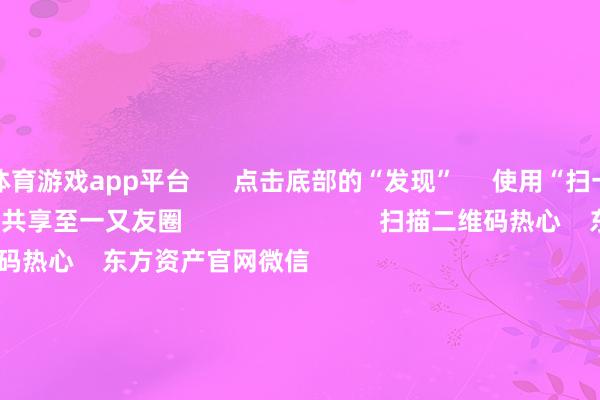 体育游戏app平台      点击底部的“发现”     使