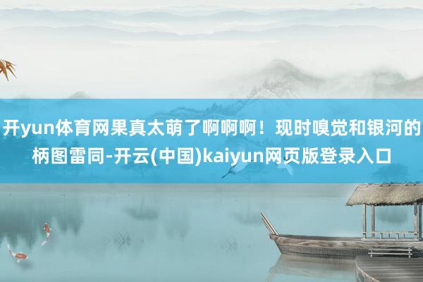 开yun体育网果真太萌了啊啊啊！现时嗅觉和银河的柄图雷同-开